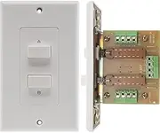 Speaker Selector Switch - 4 Port RCA/Speaker Binding Posts Audio Switch - Compatible with TV, DVD, Gaming Console