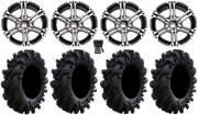 ITP SS212 14" Wheels Machined 30" Intimidator Tires Polaris RZR XP 1000 / PRO XP