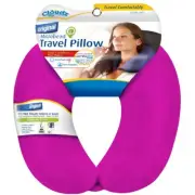 Cloudz Dual Comfort Microbead Airplane Travel Neck Pillow. Soft Cozy Plush Fa...