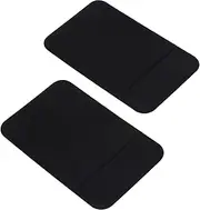 FUNNETOYU 2pcs Sticky Card Holders for Mobile Phones Adhesive Wallet Sleeves for Credit Cards Id Business Strong Adhesion No Residue Design