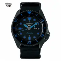 在飛比找PChome24h購物優惠-【SEIKO 精工】5 Sports 系列機械尼龍錶-黑42