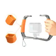 Dual Handheld Grip Stabilizer Handheld Action Camera Holder For GoPro Mount a