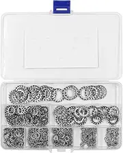 300 Pcs NUZAMAS External Tooth Star Lock Washers Assortment Set 304 Stainless Steel 8 Size M2 M3 M4 M5 M6 M8 M10 M12 for Fasteners Screws