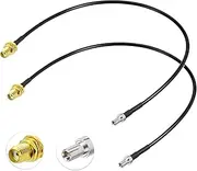 Eightwood SMA Cable 4G LTE Antenna SMA Female to TS9 Male with 30 cm 11.8 Inch RG174 2 Pieces for Hsdpa Huawei 2G 3G 4G LTE Antenna UMTS Mobile Broadband Reusable