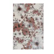 Faded Floral Old Rose Rug 160 X 230 Cm