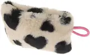 [VANZACK] Plush Coin Purse Women's Change Card Bag Portable Mini Bag Stylish Coins Pocket Purse for Lipsticks Cosmetics