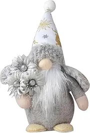 Christmas Gnomes Plush Doll, Christmas Faceless Winter Snowflake Plush, Indoor Home Favor Supplies Table Decorations -au