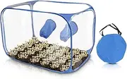 Still Air Box, Portable Foldable Mushroom Grow Kit, PVC 2 Arm Ports 35.5x23.5x23.5’ in Diameter Mycology Fume Hood Propagation Stations for Mushroom Lovers