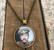 TSAR Nicolas II, Emperor of Russia - Romanov PENDANT + NECKLACE