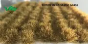 112xPremium tall Dead Static Grass Tufts Self-Adhesive approximately 10mm high
