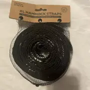 Field & Stream XL Hammock Straps Black/White NEW