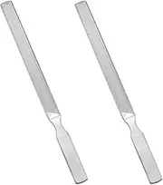2PC 8 Diamond Dust Nail File - Stainless Steel Nail Dresser-7INCH(180-4)