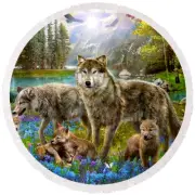 WOLF WOLVES CUB MOM ANIMAL FOREST Pendant On 925 Sterling Silver 20" Necklace