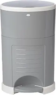 Diaper Dekor Classic Hands-Free Diaper Pail | EKO Gray | Easiest to Use | Just Step – Drop – Done | Doesn’t Absorb Odors | Most Economical Refill System | 70% Recycled Materials