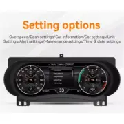 LCD Digital Cluster Speedometer Instrument Upgrage for Jeep Wrangler 2018-2023 (for: Jeep)