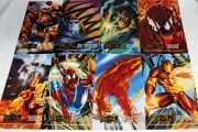Marvel Metal Prints Set of 8 Comics Characters Fleer Cards 1995 MINT NEW UNUSED