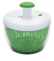 Farberware Professional Pump Small Salad Spinner with Bowl featuring Non Slip Gr