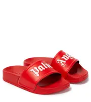 [Palm Angels Kids] Palm Angels Kids Logo rubber slides UK 1 red