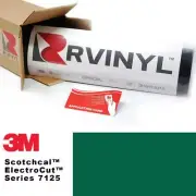 3M 7125 Scotchcal Dark Green 56 Vinyl Film Sign Craft Hobby Decal Sheet Roll