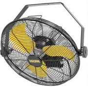 Deeshe Wall Mounted Fans 14"Outdoor/Indoor High Velocity Metal 9?Cord Yellow