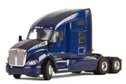 WSI 33-2027 Kenworth T680 3-Axle Tractor w/Sleeper - Metallic Blue 1/50 MIB
