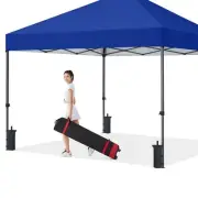 Quick-Set Royal Blue Canopy Tent 8X8 ft - UV & Water-Resistant for Outdoors