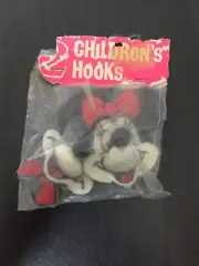 vintage wall hooks walt disney mickey mouse minnie mouse made in England childre