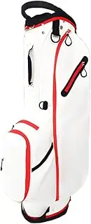 PP-Kic Vertical Golf Cart Bag, Four-Wheel Golf Club Bag, Large-Capacity Club Storage Bag, Lightweight Golf Rack Bag, 5-Way Top Opening, Suitable for Standard Golf Courses