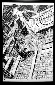 Spider-Verse #2 Spider-Gwen Nick Bradshaw 11x17 FRAMED Original Art Poster Marve