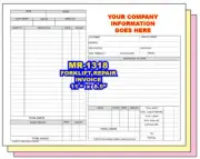 FORKLIFT REPAIR INVOICE CUSTOM PRINTED 2 or 3 Part Carbonless