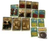 Lot of Vintage15 1970's Beads Mostly Wood New Old Stock