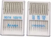 LIFKOME Multi Function Sewing Needles of Durable Professional Needles for Home DIY Sewing Machines Compatible with Models Sewing Supplies Enthusiasts