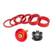 Bike Front Fork Stem Spacers Set Sizes Aluminum Alloy Material