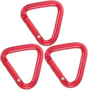 BESPORTBLE Aluminum Triangle Carabiner for Climbing Mountaineering Buckle Backpack Clip Camping Hiking Keychain Snap Hook