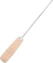 SEWACC Manual Cotton Filler Tool with Hook Perfect for Crafting Animals and Toys Sturdy Wooden Handle