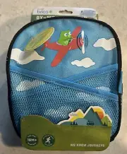 Munchkin Brica By-My-Side Toddler Safety Harness Backpack Blue Owl Airplane