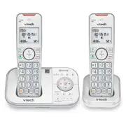 VTech VS112-27 DECT 6.0 Bluetooth 2 Handset Cordless Phone for Home with Answeri