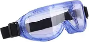 Safety Goggles Clear Lenses Anti-Fog Protective Goggles Wide Field of View Adjustable Chemical Splash Protective Eyewear Soft Lightweight Eyewear