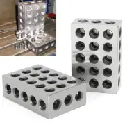 Pair 123 Block Set 0.0001" Ultra Precision Matched Mill Machinist 23 Holes