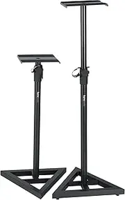 Gator Frameworks Studio Monitor Stands with Adjustable Height and Locking Saftey Pin; Pair (GFW-SPK-SM50)