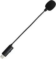 PDEEY USB Microphone for MacBook Computer Laptop PC to Webinar Dictation Zoom Meetings - Mini Small USB Gooseneck Mic, Built in Sound Card and On/Off Switch