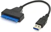 CY SATA to USB 3.0 Cable,USB 3.0 to SATA 22 Pin Adapter Cable for 2.5”Hard Disk Driver SSD