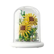 Flower Building Blocks Kits Home Office Decoration Blocks Toys Kit Bricks Toys Home Decoration