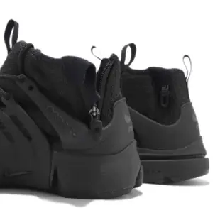 【NIKE 耐吉】Air Presto Mid Utility 男鞋全黑 Triple Black 魚骨鞋(DC8751003)