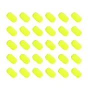 30 Pack Fishing Foam Floats 0.7 Inch, Snell Floats Fly Fishing, Yellow