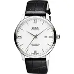 MIDO 美度 永恆系列80小時天文台認證矽游絲機械錶-白X黑/39MM M0274081601800