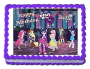 MY LITTLE PONY Equestria Girls edible cake topper decoration cake image sheet