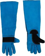 ERINGOGO 1 Pair Anti Bite Gloves Gloves Cat Grooming Kit Cat Mittens to Prevent Scratching Welding Accessories Animal Handling Sleeves Sky-Blue
