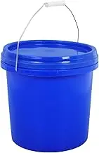 10L Food Grade Plastic Fermentation Bucket with Lid Sealable Round Container for Home Brewing Multipurpose Storage for Beverages Drinks and Crafts Blue