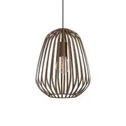 Eglo Lighting Espinal Pendant Light Medium - Bronze Strip Cage